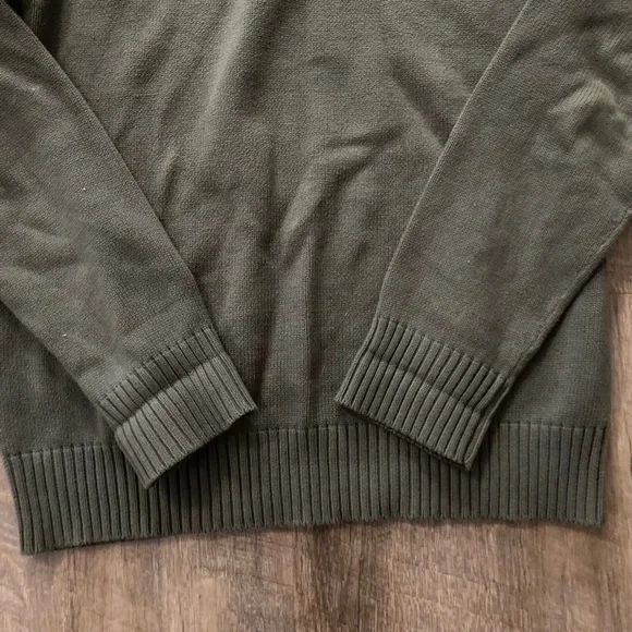 SOLD DO NOT BUY Mens Eddie Bauer Olive Green Sweater Size M - Picture 2 of 6